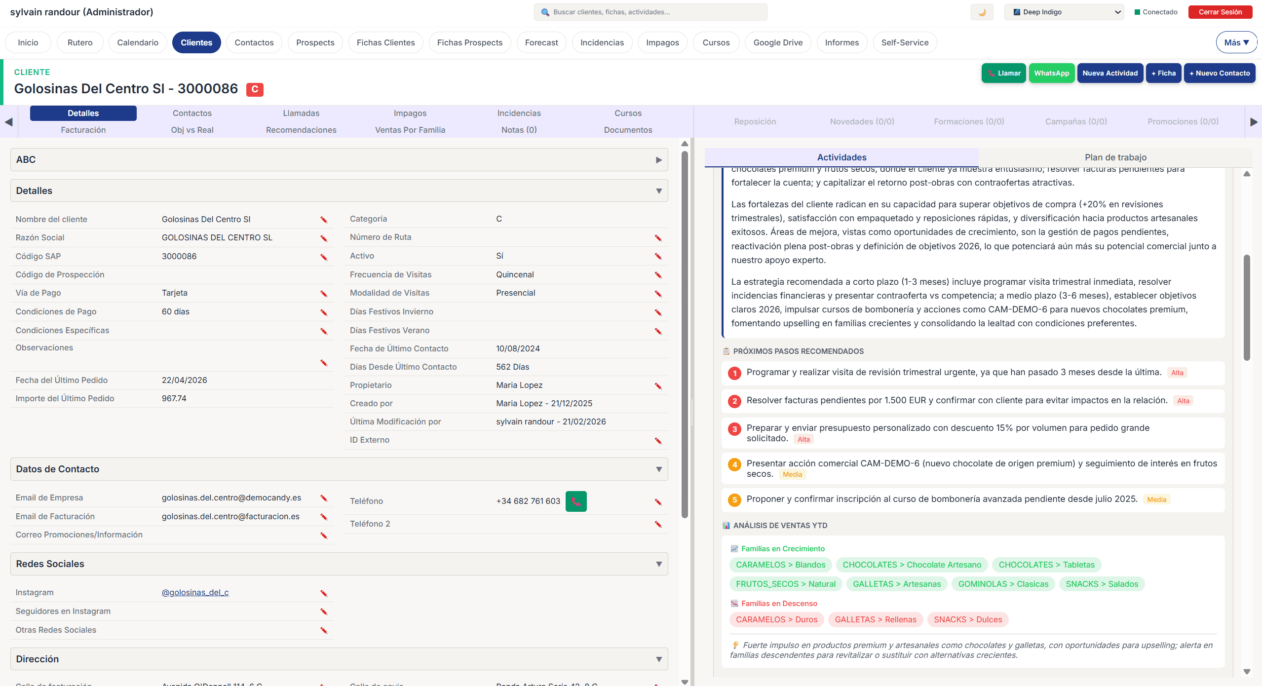 Analyse IA avancee avec tendances d'achat et predictions de comportement